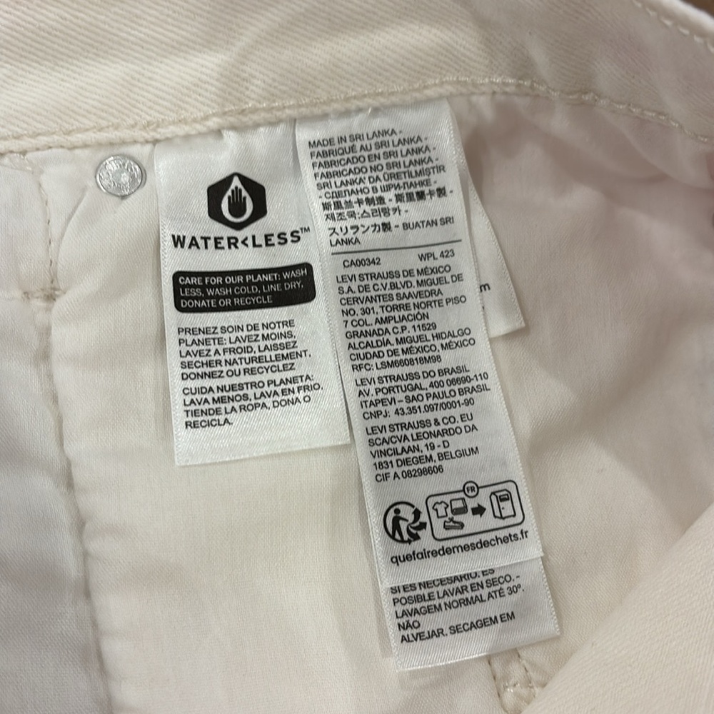 Levi’s 501 Denim Jean Shorts Cutoff Pink and Blue Tie-Dye Size 33 - Picture 4 of 7